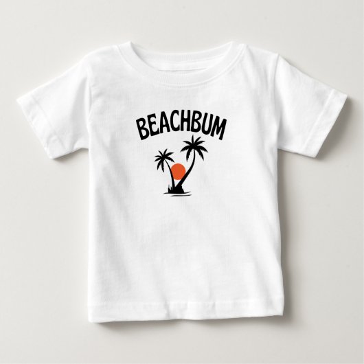 Pour Bébé T-shirt été plage de Beachbum (Devant)