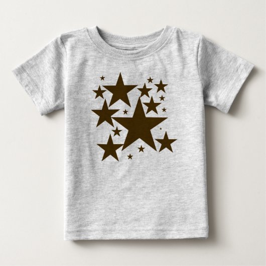 Pour Bébé T-shirt étoile Brown (Devant)