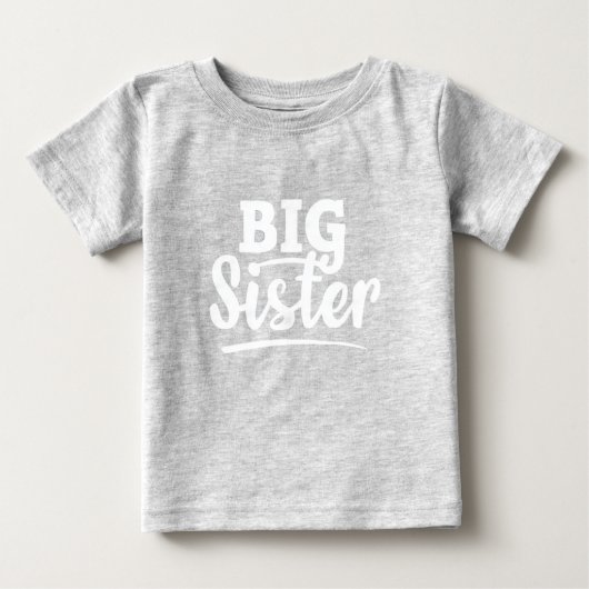 Pour Bébé T-shirt Fière Grande Sœur (Devant)