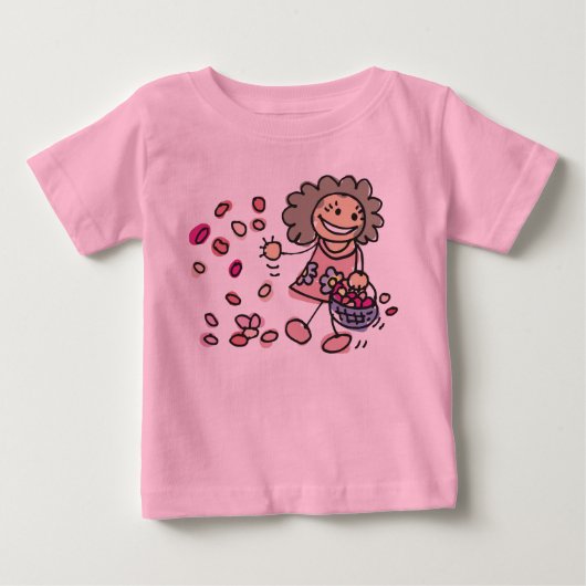 Pour Bébé T-shirt fille à fleurs (Devant)