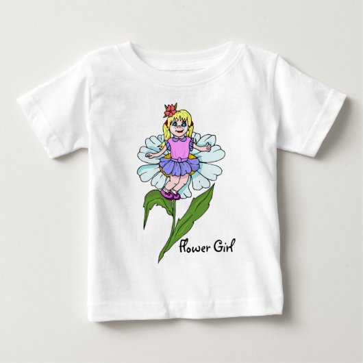 Pour Bébé T-shirt fille à fleurs (Devant)