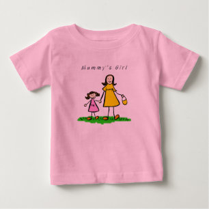 Pour Bébé T-shirt 'Fille de Mummy' (brune)