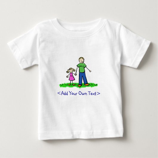 Pour Bébé T-shirt fille de papa (blond) (Devant)