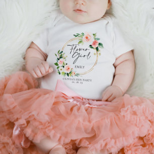 Pour Bébé T-shirt Fille Fleur Fleur de Fleurs Florales