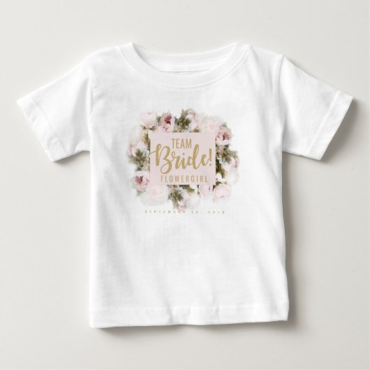 Pour Bébé T-shirt Fleur Femme Epouse (Devant)