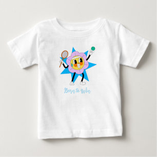 Pour Bébé T-shirt Fleur Mignonne Jouant au Tennis – Enfant S