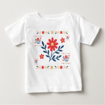T-shirt fleuri Baby Jersey