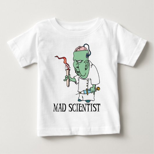 Pour Bébé T-shirt fou de scientifique (Devant)