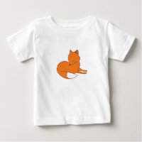T-shirt Fox Baby Fine Jersey, blanc
