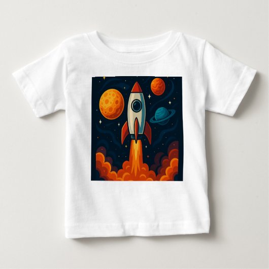 Pour Bébé T-shirt fusée (Devant)