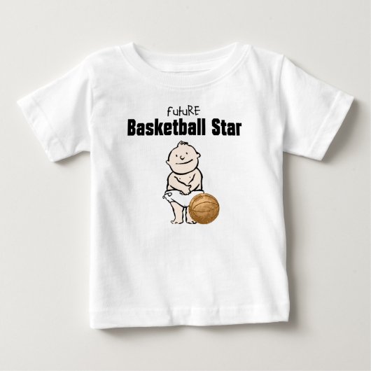 Pour Bébé T-shirt Future Basketball Star Baby Boy (Devant)