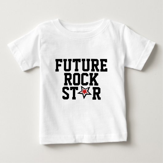 Pour Bébé T-shirt "Future Rock Star" (Devant)
