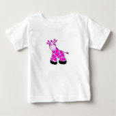 Pour Bébé T-shirt Giraffe rose (Devant)