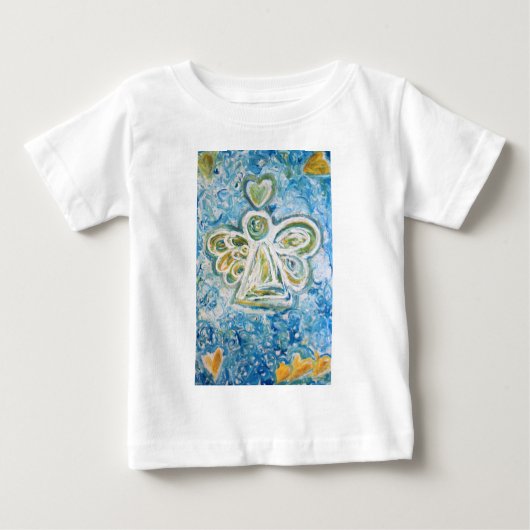 Pour Bébé T-shirt Golden Blue Angel (Double) (Devant)