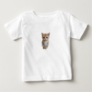 Pour Bébé T-shirt Graphique Chat Innocent