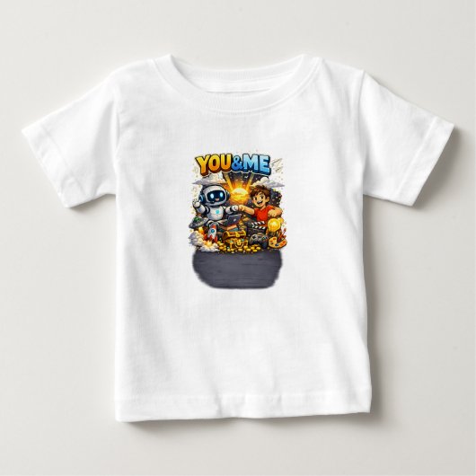 Pour Bébé T-shirt graphique Kawaii adorable (Devant)