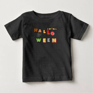 Pour Bébé T-shirt Halloween Toddler noir
