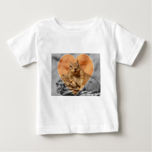 Pour Bébé T-shirt HAMbWG - Coeur ton de l'écureuil 2