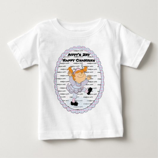 Pour Bébé T-shirt Hanoukka Happy Baby Fine Jersey (Devant)