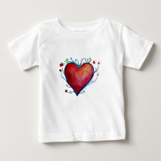 Pour Bébé T-shirt Heart Baby Fine Jersey (Devant)