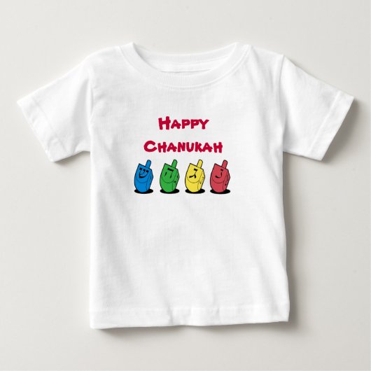 Pour Bébé T-shirt heureux de Chanukah (Devant)