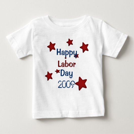 Pour Bébé T-shirt heureux de Fête du travail (Devant)