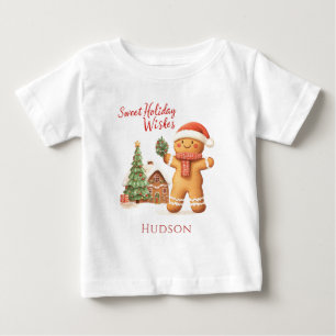 Pour Bébé T-shirt homme en pain d'épices Père Noël de Noël