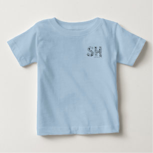 Pour Bébé T-Shirt Illustration de la Plage de Stone Harbor N