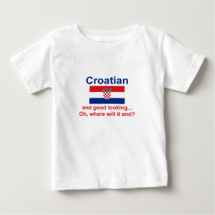 Pour Bébé T-shirt infantile croate beau