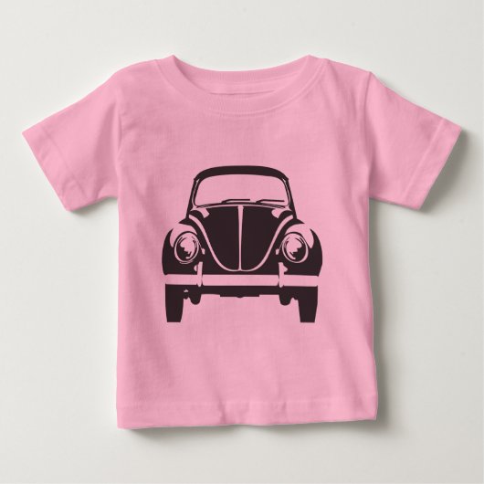 Pour Bébé T-shirt Infantile Fusca Vintage (Devant)