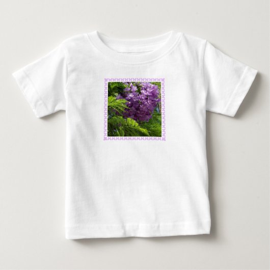 Pour Bébé T-shirt Jacaranda et papillons (Devant)