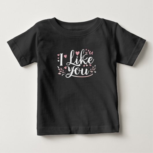 Pour Bébé T-Shirt "Je T'Aime" (Devant)