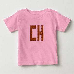 Pour Bébé T-shirt jersey fin Bébés CHOCOLAT SUISSE 