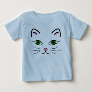 Pour Bébé T-shirt Jersey - Kitty Face