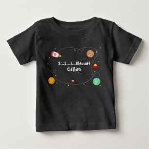 Pour Bébé T-Shirt Joyeux Anniversaire 3...2...1...Décollage