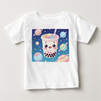 Pour Bébé T-shirt Kawaii Boba Tea Galaxy Toddler