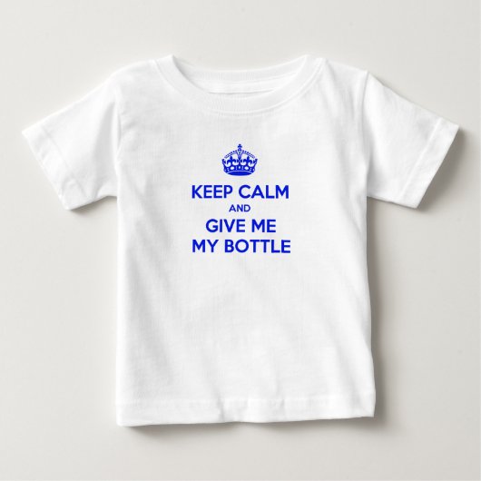 Pour Bébé T-Shirt Keep Calm Bottle English (Devant)