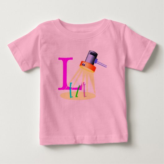 Pour Bébé T-shirt Lamp Baby (Devant)
