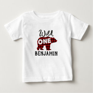 Pour Bébé T-shirt le sauvage d'ours de flanelle de bûcheron