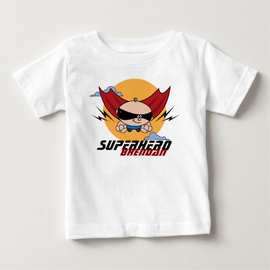 Pour Bébé T-shirt léger Superhero Flying Toddler (Devant)
