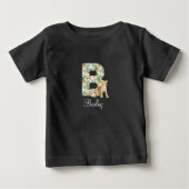 Pour Bébé T-shirt léopard lettre B (Devant)