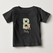Pour Bébé T-shirt lettre B léopard (Devant)