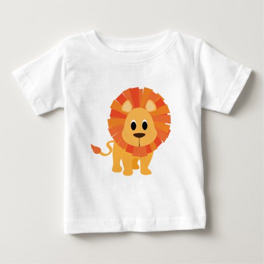 Pour Bébé T-shirt Lion mignon (Devant)