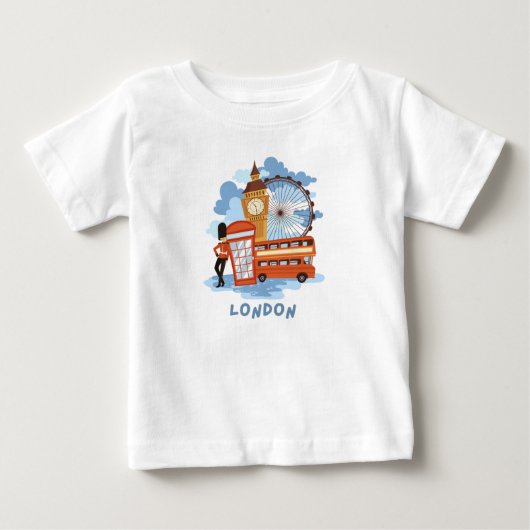 Pour Bébé T-shirt londonien (Devant)