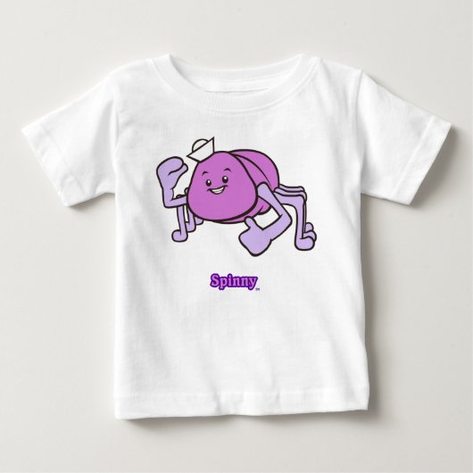 Pour Bébé T-Shirt Long Sleev De Taille Toddler Spinny (Devant)
