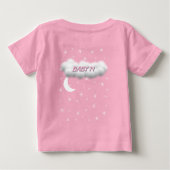 Pour Bébé T-shirt lune et étoiles (Dos)