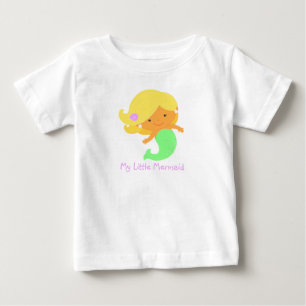 Pour Bébé T-shirt mignon de sirène