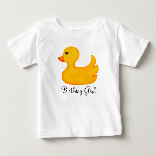 Pour Bébé T-shirt mignon en caoutchouc d'anniversaire (Devant)
