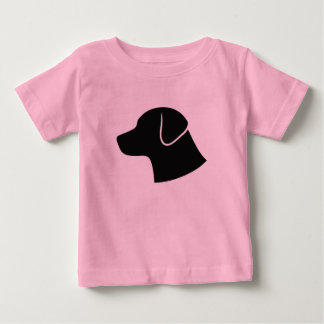 Pour Bébé T-shirt minimaliste Tête de chien Silhouette Vecto