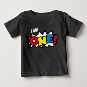 Pour Bébé T-shirt noir de super héros, ęr équipement